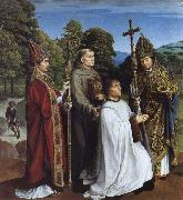 Gerard David Camon Bernardijn Salviati and Saints Martin,Bernardino and Donatian Spain oil painting artist